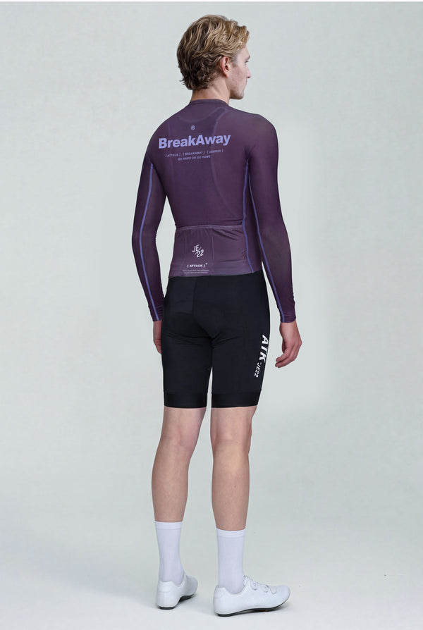 ATK Men's performance long sleeves Jersey - Dark Purple