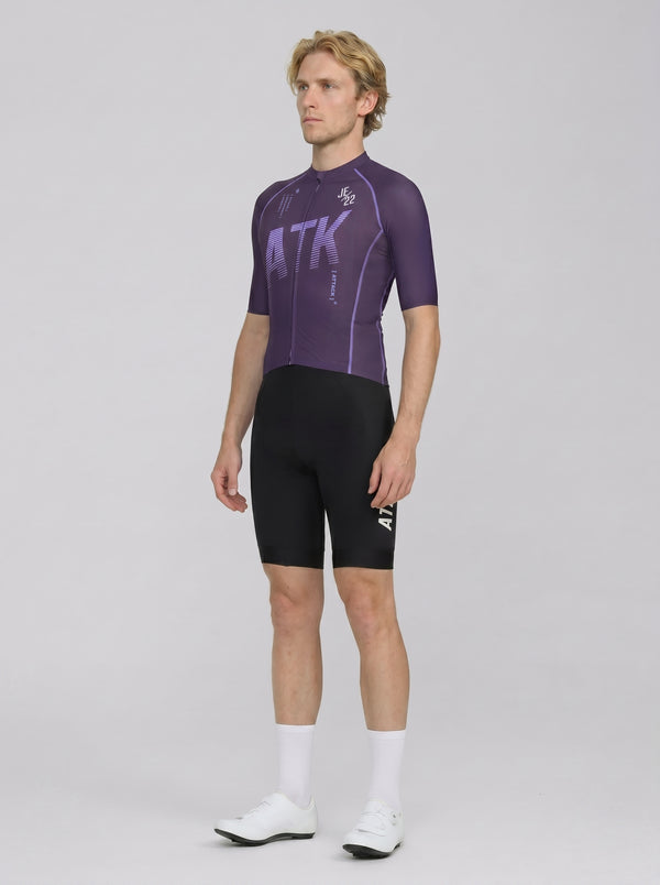 ATK Men's performance short sleeves Jersey - Dark Purple