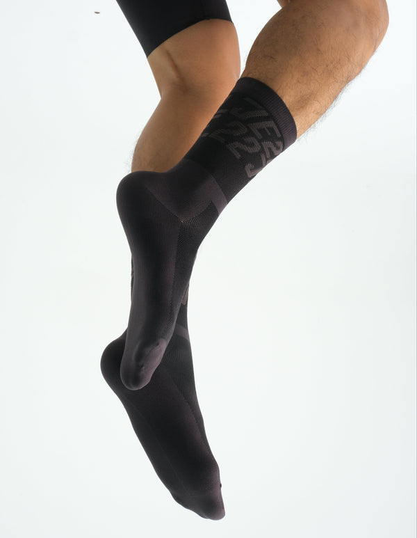 Apex Cotton Performance Socks- Black
