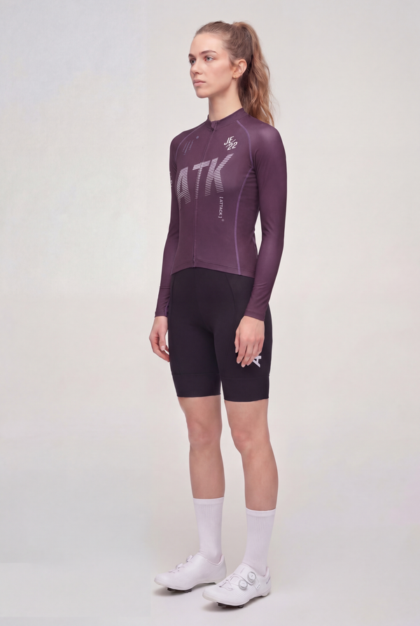 ATK Women's performance long sleeves Jersey -  Dark Purple