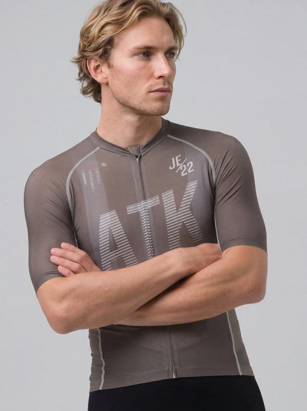 ATK Men's performance short sleeves Jersey - Taupe