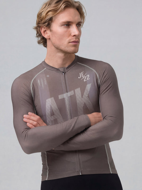 ATK Men's performance long sleeves Jersey -  Taupe