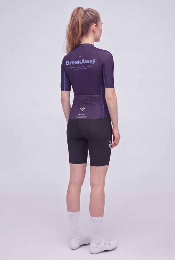 ATK Women's performance short sleeves Jersey -  Dark Purple