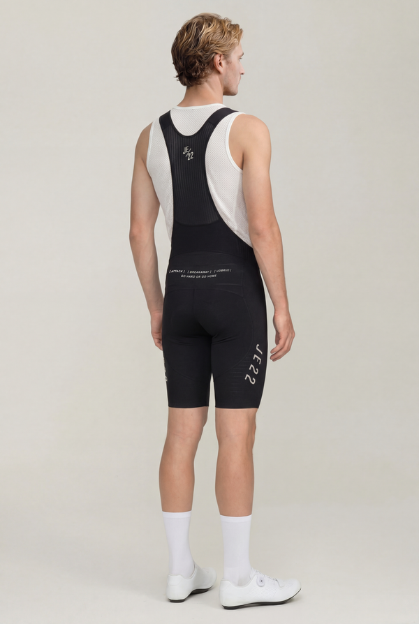 Decider Men's performance Bib shorts - 3D-Printed Chamois