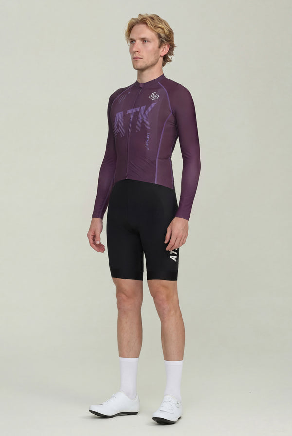 ATK Men's performance long sleeves Jersey -  Dark Purple