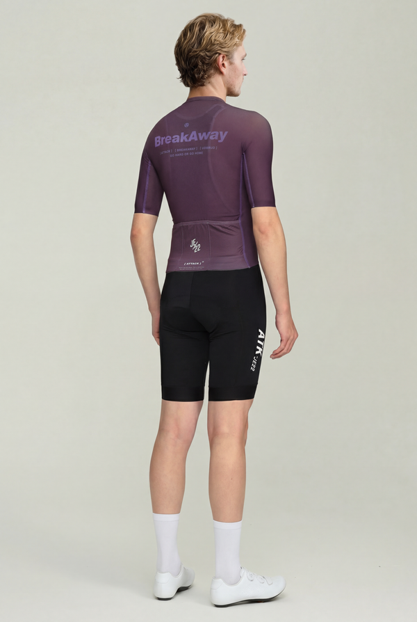 ATK Men's performance short sleeves Jersey - Dark Purple