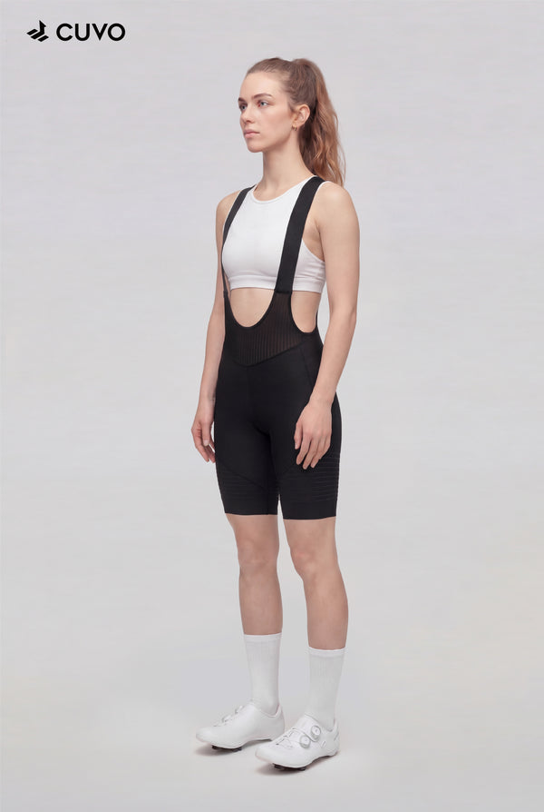Decider Women's performance Bib shorts - 3D-Printed Chamois