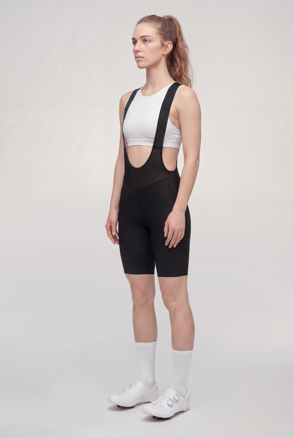 Decider Women's performance Bib shorts - 3D-Printed Chamois