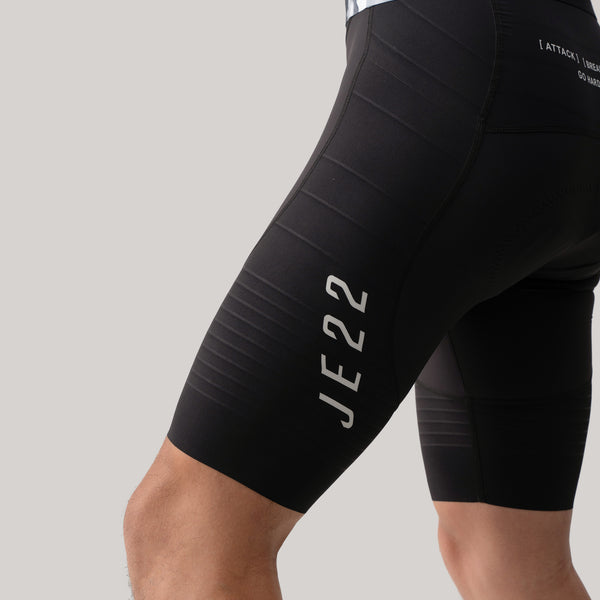 Decider Men's performance Bib shorts - 3D-Printed Chamois