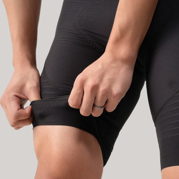 Decider Men's performance Bib shorts - 3D-Printed Chamois