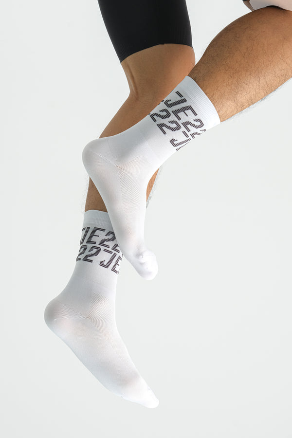 Apex Cotton Performance Socks- White