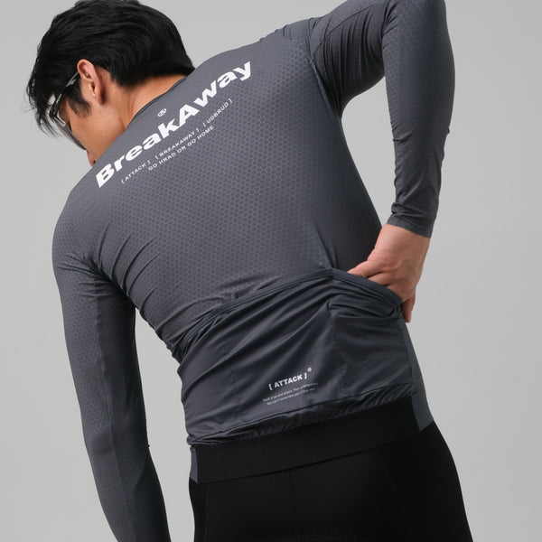 ATK Men's performance long sleeves Jersey - Iron Grey