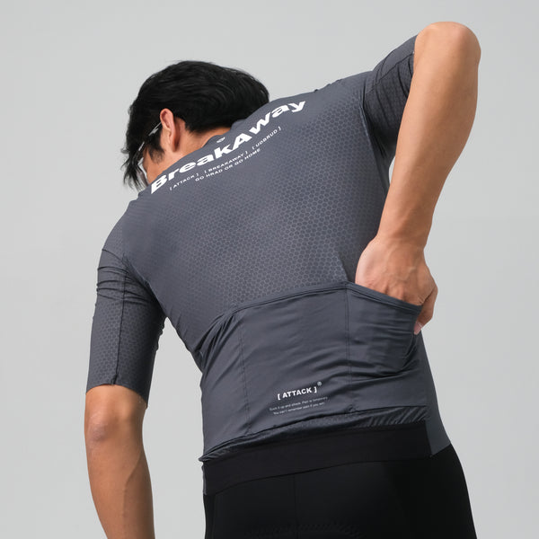 ATK Men's performance short sleeves Jersey - Iron Grey