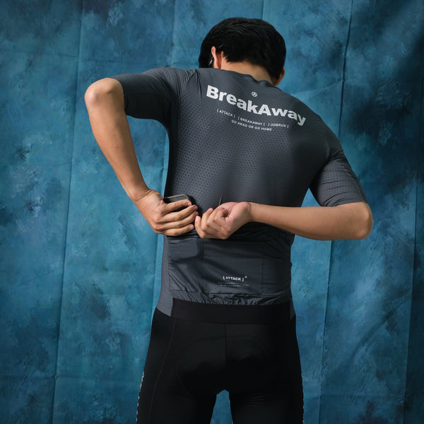 ATK Men's performance short sleeves Jersey - Iron Grey